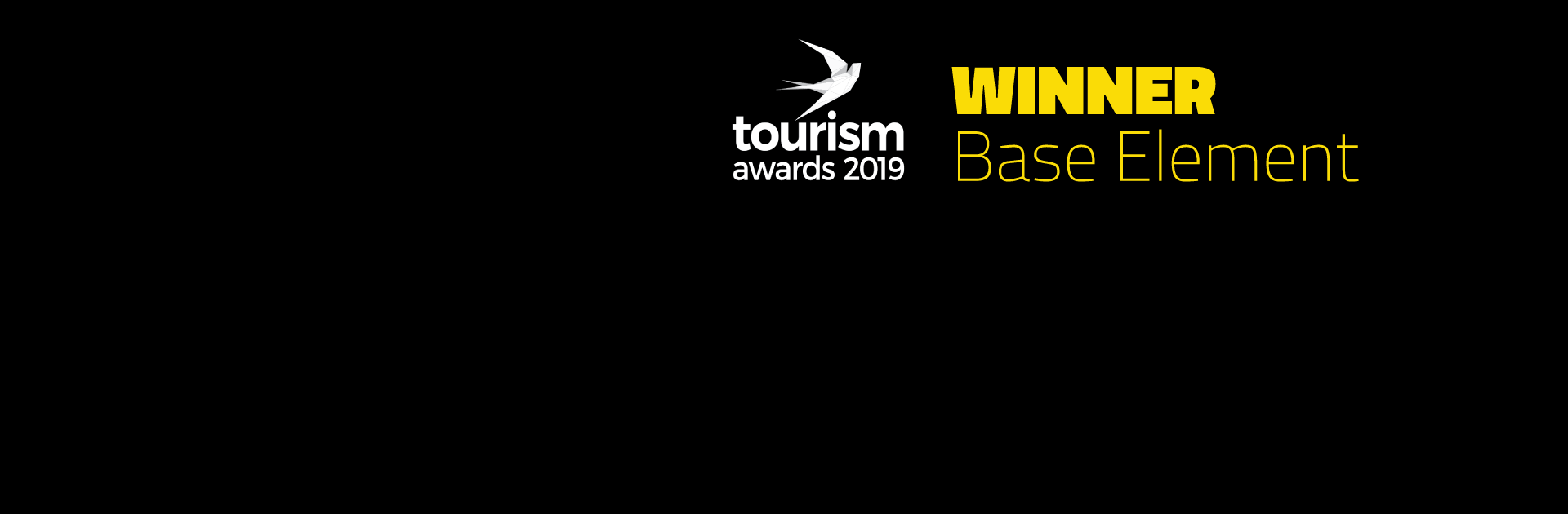 Base Element Wins Significant Distinction at Tourism Awards 2019