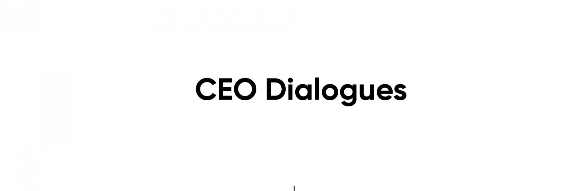 CEO Dialogues